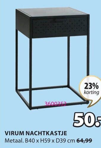 Jysk Virum Nachtkastje aanbieding