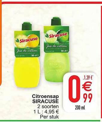 Citroensap Siracuse