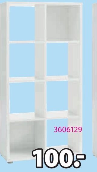 Jysk Haldager Scheidingswand 8 Schappen B72 x H147 x D35 aanbieding