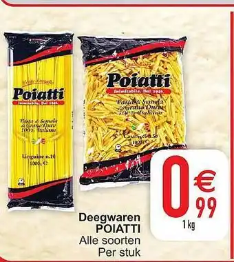 Cora Deegwaren Poiatti Alle Soorten Per Stuk aanbieding