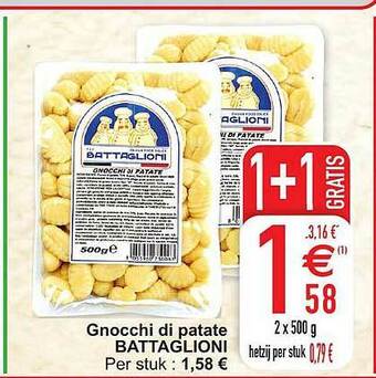 Cora Gnocchi Di Patate Battaglioni aanbieding
