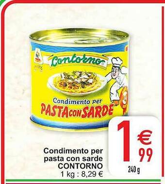 Condimento Per Pasta Con Sarde Contorno