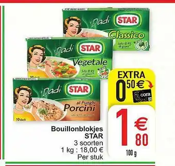 Cora Bouillonblokjes Star 3 Soorten aanbieding