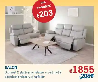 Salon 3-zit 2 electrische relaxen