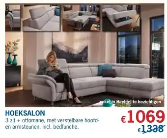 De Prijzenklopper Hoeksalon 3 zit + ottomane aanbieding