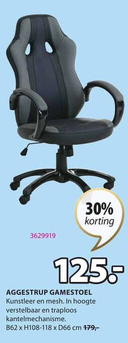 Jysk Aggestrup Gamestoel aanbieding