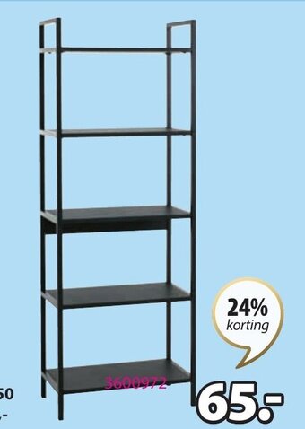 Jysk Tistrup Rek 5 Schappen aanbieding