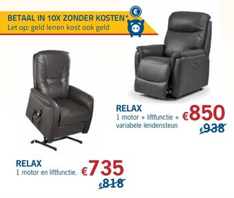 De Prijzenklopper Relax aanbieding