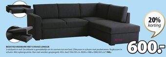 Jysk Bedsted Bedbank met Chaise Longue aanbieding