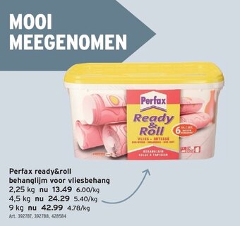 GAMMA Perfax ready&roll behanglijm voor vliesbehang aanbieding