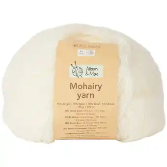Action Alison & mae breigaren mohairy yarn aanbieding