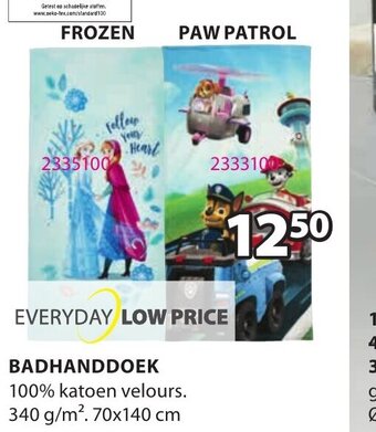 Jysk Badhanddoek aanbieding