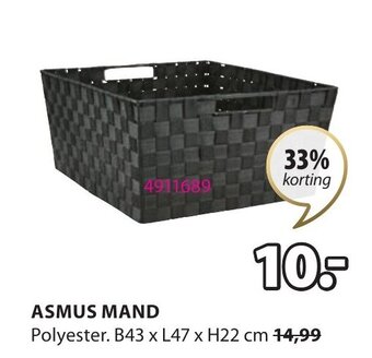 Jysk Asmus Mand aanbieding