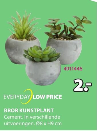 Jysk Bror Kunstplant aanbieding