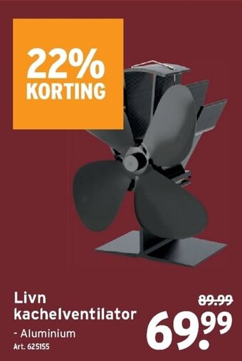 GAMMA Livn kachelventilator aanbieding
