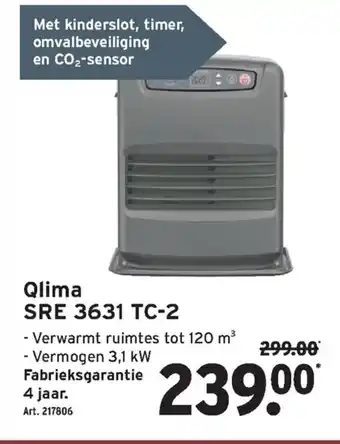 GAMMA Qlima SRE 3631 TC-2 aanbieding