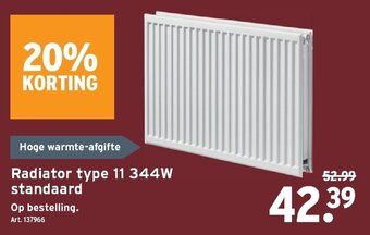 Radiator type 11 344W standaard