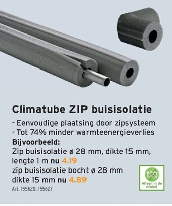 GAMMA Climatube ZIP buisisolatie aanbieding