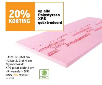 GAMMA XPS plaat dikte 3 cm aanbieding