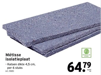 GAMMA Metisse isolatieplaat aanbieding