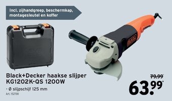 GAMMA Black+Decker haakse slijper KG1202K-QS 1200W aanbieding