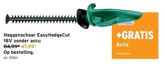 GAMMA Heggenschaar EasyHedgeCut 18V zonder accu aanbieding