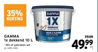 GAMMA Gamma 1x dekkend 10L aanbieding