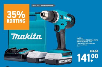 GAMMA Makita accuschroefboormachine DF488DWAE 18V aanbieding