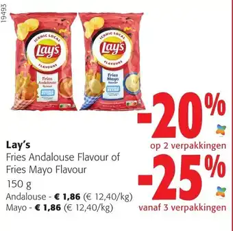 Colruyt Lay's Fries Andalouse Flavour of Fries Mayo Flavour 150g aanbieding