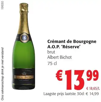 Colruyt Cremant de Bourgogne A.O.P. Reserve aanbieding