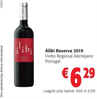 Colruyt Alibi Reserva 2019 aanbieding