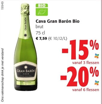 Colruyt Cava Gran Baron Bio aanbieding
