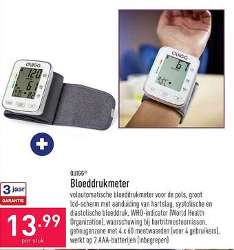 ALDI Bloeddrukmeter aanbieding