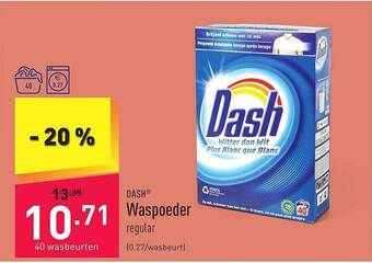 ALDI Dash waspoeder aanbieding
