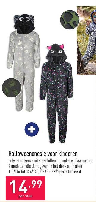 ALDI Halloweenonesie voor kinderen aanbieding