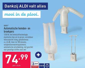 Automatische hemden en broekpers