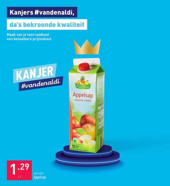 ALDI Pure fruit appelsap aanbieding