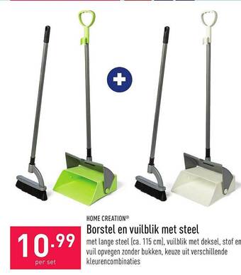 ALDI Borstel en vuilblik met steel aanbieding