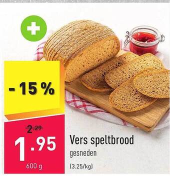 ALDI Vers speltbrood aanbieding