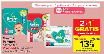 Carrefour Gamma pampers aanbieding
