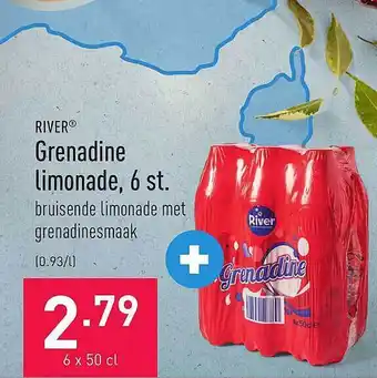ALDI Grenadine limonade, 6 st aanbieding