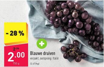 ALDI Blauwe druiven aanbieding