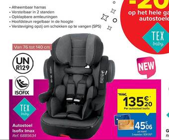 Carrefour Autostoel isofix imax aanbieding
