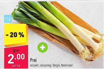 ALDI Prei aanbieding