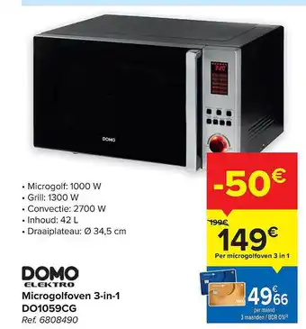 Carrefour Microgolfoven 3in1 aanbieding