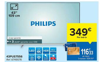 Carrefour Philips ledtv aanbieding