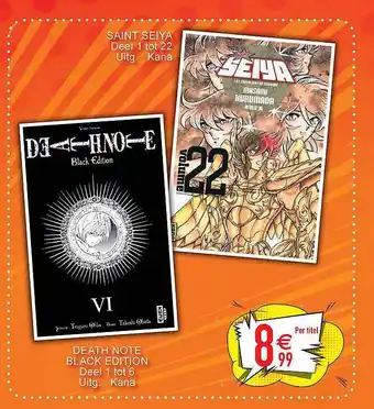 Cora Saint seiya, death note black edition aanbieding