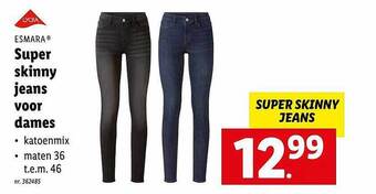 Lidl Super skinny jeans voor dames aanbieding