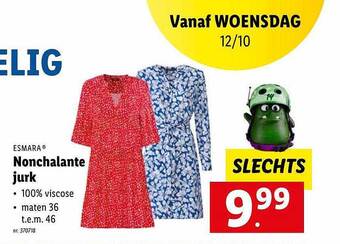 Lidl Esmara nonchalante jurk aanbieding