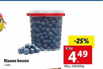 Lidl Blauwe bessen aanbieding